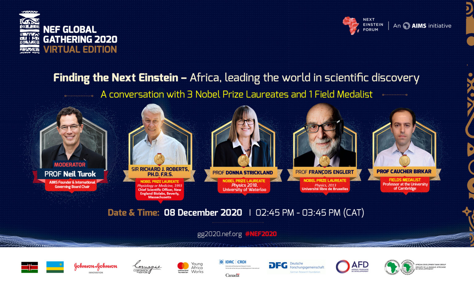 Nobel Prize and Field Medal Laureates to Speak at Virtual Next Einstein Forum Global Gathering